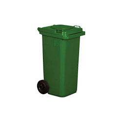 Cassonetto mobile portarifiuti da litri 120 Verde