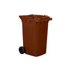 Cassonetto mobile portarifiuti da litri 240 MARRON
