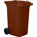 Cassonetto mobile portarifiuti da litri 240 MARRON