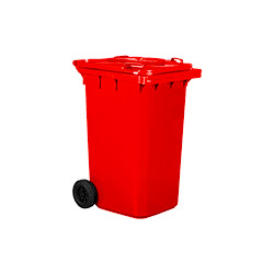 Cassonetto mobile portarifiuti da litri 240 ROSSO