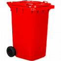 Cassonetto mobile portarifiuti da litri 240 ROSSO