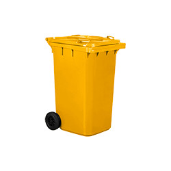 Cassonetto mobile portarifiuti da litri 240 GIALLO