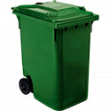 Cassonetto mobile portarifiuti da litri 360 VERDE