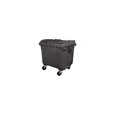 Cassonetto rifiuti SOLIDI coperchio piano L. 1100 GRIGIO