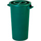 Bidone in polietilene verde con manici da litri 120