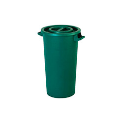 Bidone in polietilene verde con manici da litri 120