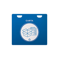 Cestino PVC flessibile arancio x carta