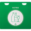 Cestino PVC flessibile arancio x vetro
