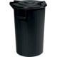 Bidone portarifiuti nero l 80 senza pedale