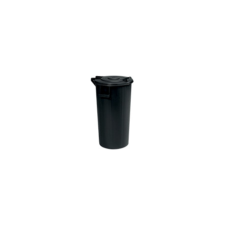 Bidone portarifiuti nero l 100 senza pedale