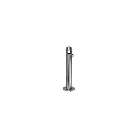Posacenere a colonna in acciaio INOX satinato h. 101 cm