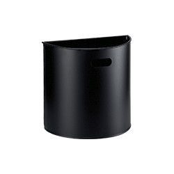 Gettacarta murale 20lt in metallo verniciato nero