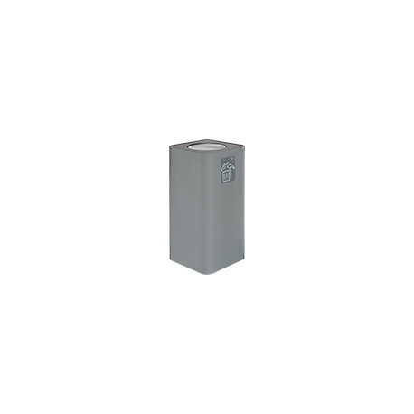Gettacarta da pavimento 100lt grigio,coperchio basculante+1pittogramma