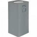 Gettacarta da pavimento 100lt grigio,coperchio basculante+1pittogramma