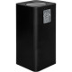 Gettacarta da pavimento 100lt nero ,coperchio basculante+1pittogramma