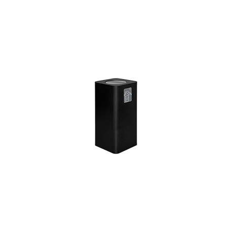 Gettacarta da pavimento 100lt nero ,coperchio basculante+1pittogramma
