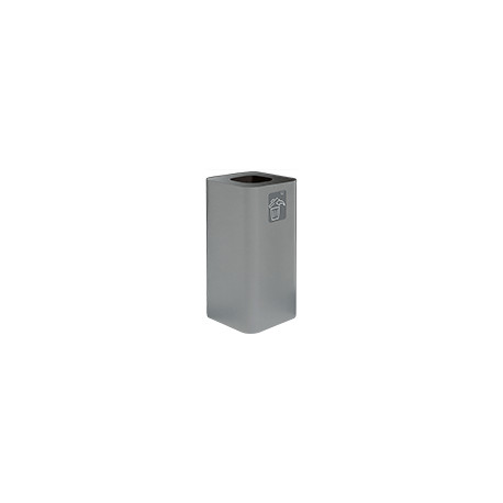 Gettacarta da pavimento 100lt grigio,+ simbolo indifferenziata