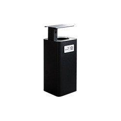 Gettacarta/posacenere da esterno nero 100 lt