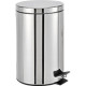 Pattumiera a pedale acc. inox l. 12 con secchio