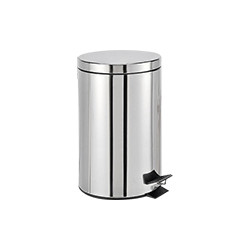 Pattumiera a pedale acc. inox l. 12 con secchio