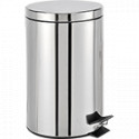 Pattumiera a pedale acc. inox l. 12 con secchio