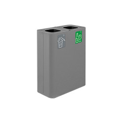 Stazione 120lt grigia con kit 5 pittogrammi magnetici