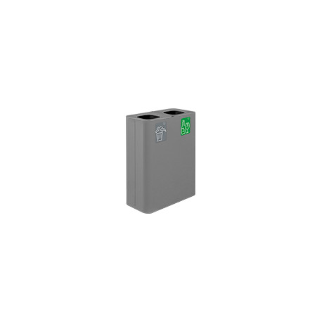 Stazione 120lt grigia con kit 5 pittogrammi magnetici