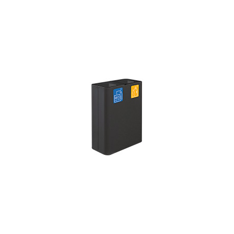 Stazione 120lt nera con kit 5 pittogrammi magnetici