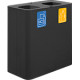 Stazione 200lt nera con kit 5 pittogrammi magnetici
