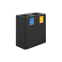 Stazione 200lt nera con kit 5 pittogrammi magnetici