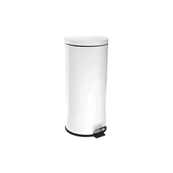 Pattumiera con secchio e ped. lt 30 bianco