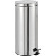Pattumiera con secchio e ped. lt 30 inox