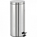 Pattumiera con secchio e ped. lt 30 inox