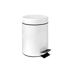 Pattumiera a pedale col. bianco 3lt 16,7x27h