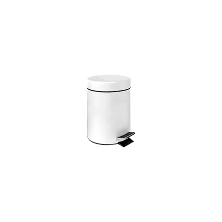 Pattumiera a pedale col. bianco 3lt 16,7x27h