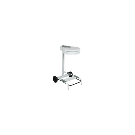 Carrello reggisacco con ruote colore bianco (sacco escluso)