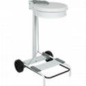 Carrello reggisacco con ruote colore bianco (sacco escluso)