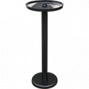Posacenere acc. vern. NERO c/griglia e base appesantita dim. cm41x100 h.