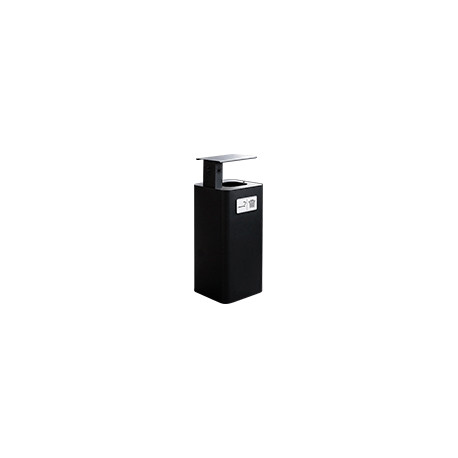Gettacarta/posacenere da esterno nero 60 lt