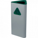 Gettacarta a pavimento forma triangolare corpo grigio testa verde