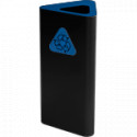 Gettacarta a pavimento forma triangolare corpo nero con testa blu