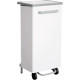 pattumiera a pedale bianca 110 lt