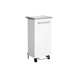 pattumiera a pedale bianca 110 lt