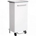 pattumiera a pedale bianca 110 lt
