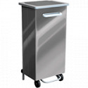 Pattumiera a pedale acciaio inox 110 lt