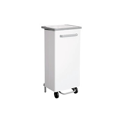 pattumiera a pedale bianca 90 lt