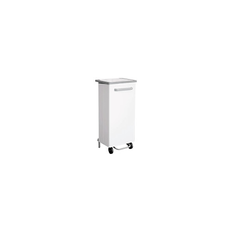 pattumiera a pedale bianca 90 lt