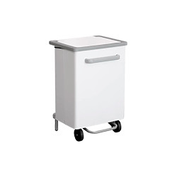 pattumiera a pedale bianca 70 lt