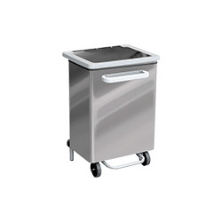 Pattumiera a pedale acciaio inox 70 lt