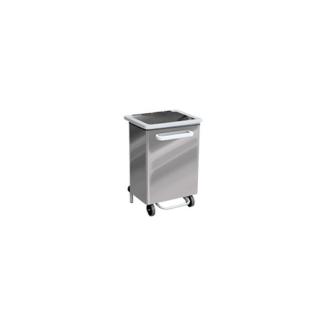 Pattumiera a pedale acciaio inox 70 lt